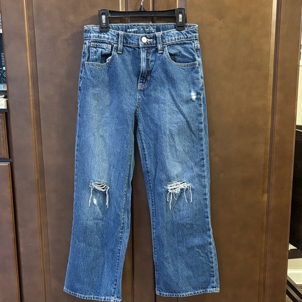 Old Navy Girl’s High-Rise Baggy Wide Jeans size 12